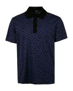 Pattern Print Polo Shirt