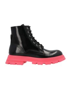 Brushed Leather Combat Boots