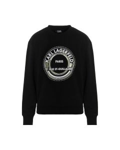 Karl Lagerfeld Logo-Print Crewneck Sweater