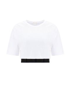 Alexander McQueen Layered Cropped T-Shirt
