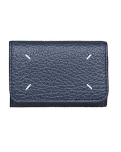 Card Holder In Blue Leather