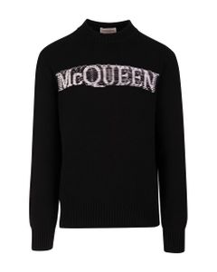 Man Mcqueen Pullover In Black Knit