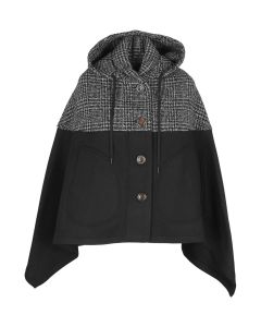 See By Chloé Two-Tone Hooded Cape Jacket