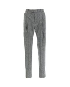 Alexander McQueen Checked Slim Fit Trousers