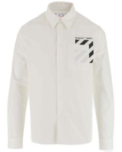 Off-White Diag Striped Buttoned Shirt