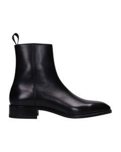 Goliatito Ankle Boots In Black Leather