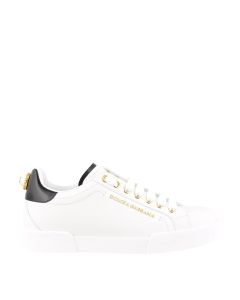 Portofino maxi pearl leather sneakers