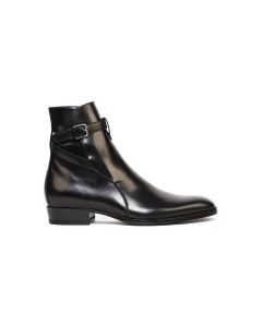 Wyatt Black Leather Ankle Boots