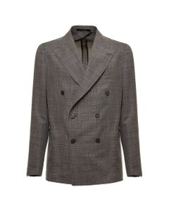 Double-breasted Wool Blend Blazer