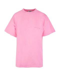 Woman Pink Balenciaga Medium Fit T-shirt