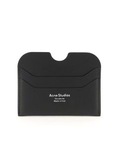 Acne Studios Logo Print Cut-Out Detailed Cardholder