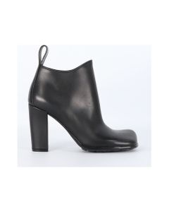 Storm Leather Black Ankle Boots
