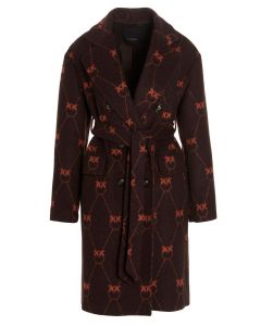 Pinko Dominican Double-Breasted Belted Coat