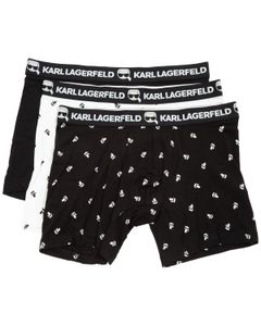 Karl Lagerfeld Ikonik Logo-Print Boxers (Pack of Three)