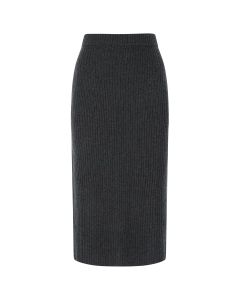 Boss Hugo Boss Ribbed Knit Midi Skirt