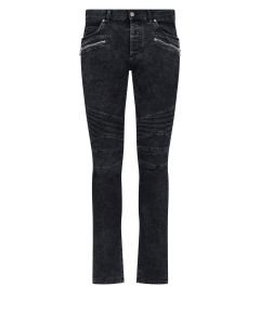 Balmain Zipped Detailed Skinny Jeans