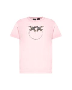 Pinko Logo Embellished Crewneck T-Shirt