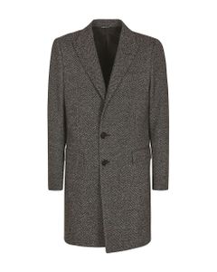 Tweed Buttoned Coat