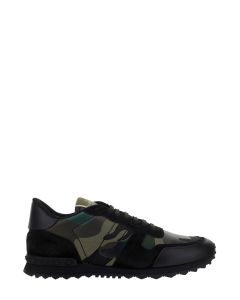 Valentino Garavani Rockrunner Camouflage Lace-Up Sneakers