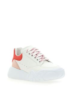 Alexander McQueen Lace-Up Round-Toe Sneakers