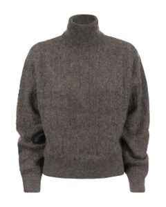 Mohair, Cashmere And Wool Blend Turtleneck Sweater