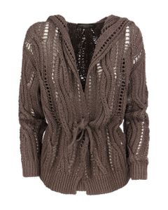 Plaited Cardigan With Sequins