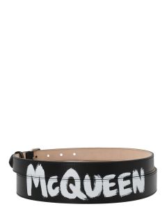 Alexander McQueen Logo Graffiti Belt