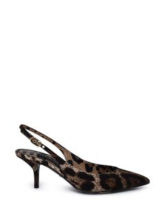 Dolce & Gabbana Leopard Printed Slingback Pumps