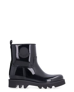 Moncler Logo Patch Round-Toe Boots
