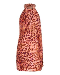 Stella McCartney Leopard-Printed Embellished Top