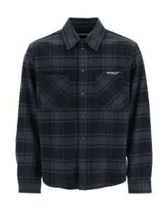 Off-White Outline-Arrows Checked Long-Sleeved Shirt