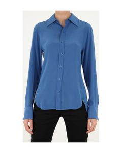 Light-blue Silk Shirt