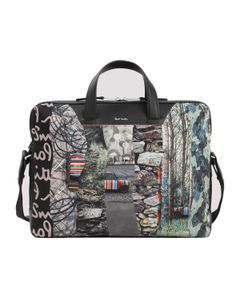 Paul Smith Mix-Printed Zipped Briefcase