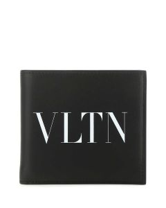 Valentino VLTN Logo Printed Bi-Fold Wallet