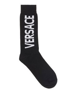 Versace Logo Intarsia Ankle Socks