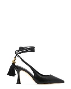 Tory Burch Ankle Strapped Pointed-Toe Pumps
