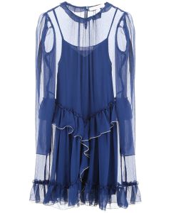 See By Chloé Georgette Ruffled Dress