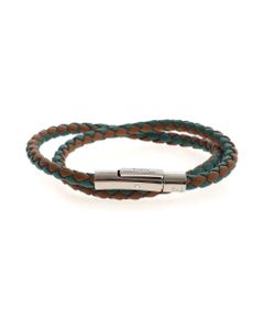 Mycolors Leather Bracelet - Green And Brown
