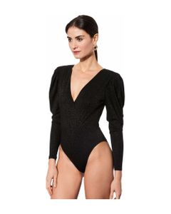 Knitted Glitter Black One Piece Swimsuit / Bodywear