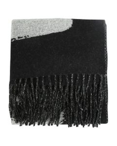 Pure Wool Scarf With Oversized Mcqueen Graffiti Logo