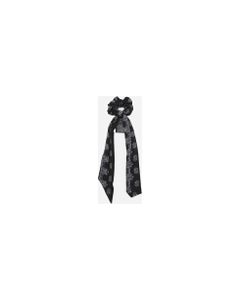 Stretch Fabric Scrunchie With All-over Bandana Print