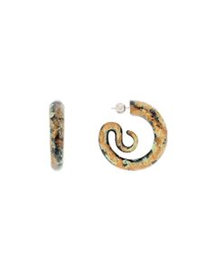 Serpent Medium Spiral Earrings