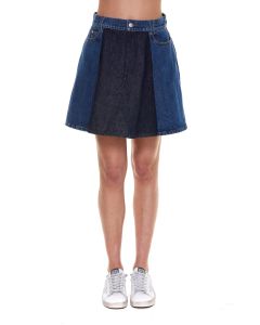 Alexander McQueen Panelled Denim Mini Skirt