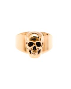 Alexander McQueen Skull Signet Logo Detailed Ring