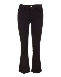 Frame Slim-Fit Flared Cropped Jeans