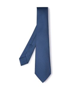 Man Dark Blue Silk Tie