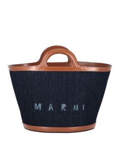 Marni Logo Detailed Small Tropical Tote Bag