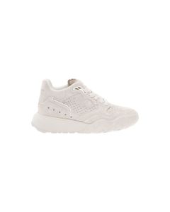 Alexander Mcqueen Man's White Suede Leather Sneakers