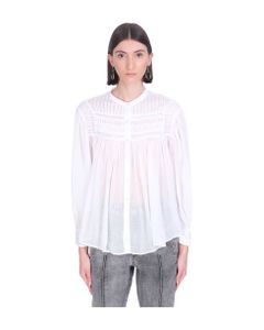 Plalia Shirt In White Cotton