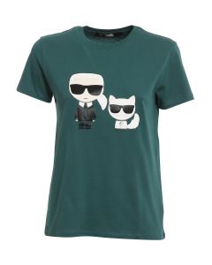 Ikonik Karl and cat print T-shirt